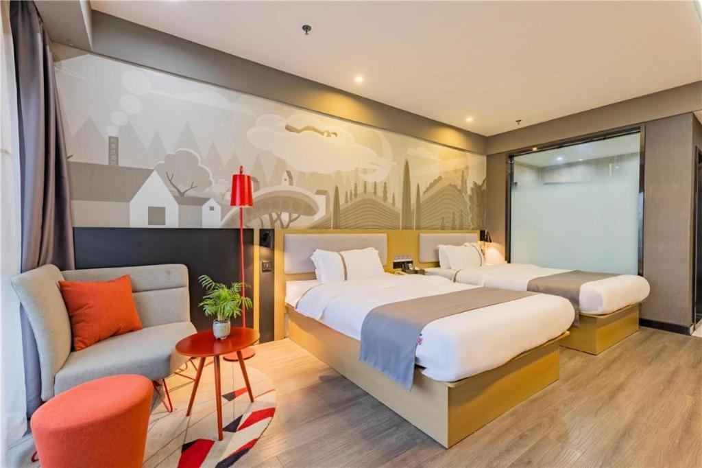 Thank Inn Hotel Hubei Wuhan Caidian Zhong Fa Xincheng Tongji Eksteriør bilde