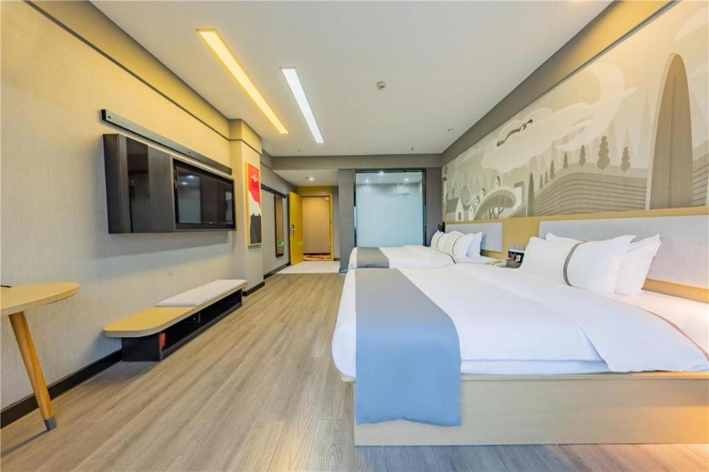 Thank Inn Hotel Hubei Wuhan Caidian Zhong Fa Xincheng Tongji Eksteriør bilde