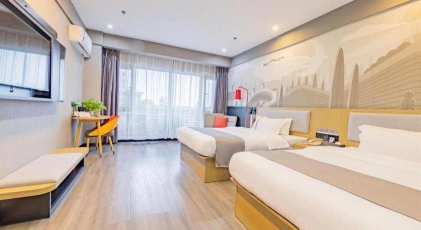 Thank Inn Hotel Hubei Wuhan Caidian Zhong Fa Xincheng Tongji Eksteriør bilde